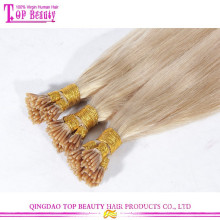 Wholesale no tangle no shedding unprocessed remy #613 blonde i tip hair keratin